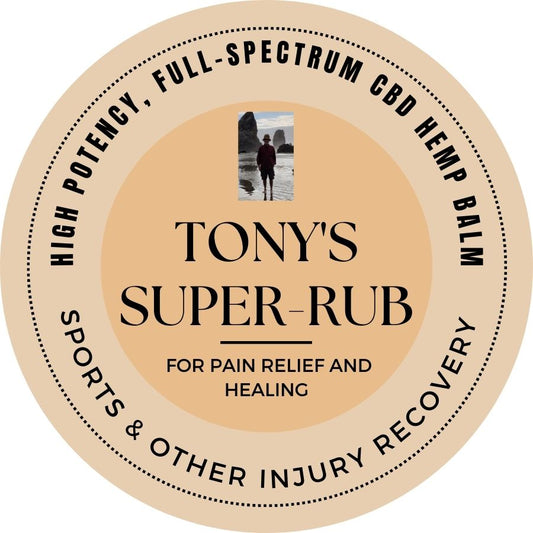 CBD Sports Injury Balm: New! Tony's Super Rub